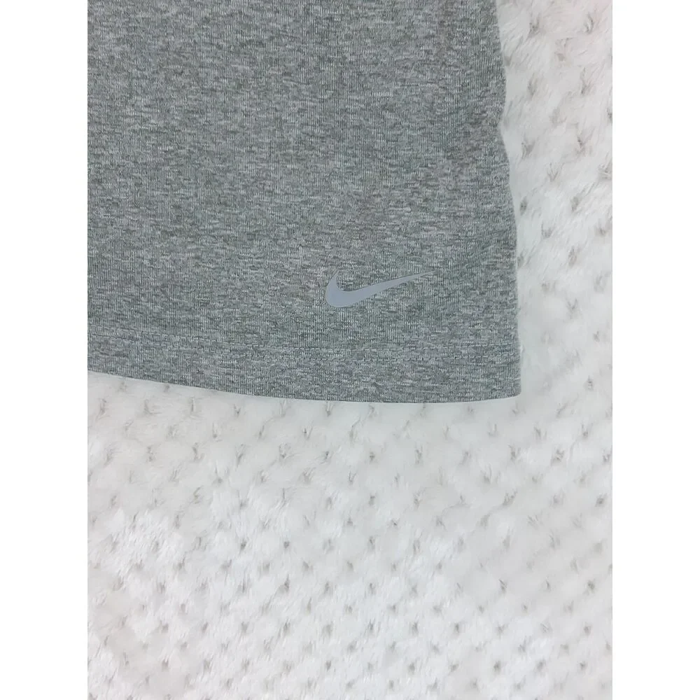 Nike Dri-Fit Slim Fit Women's Large Heather Gray Racerback Tank